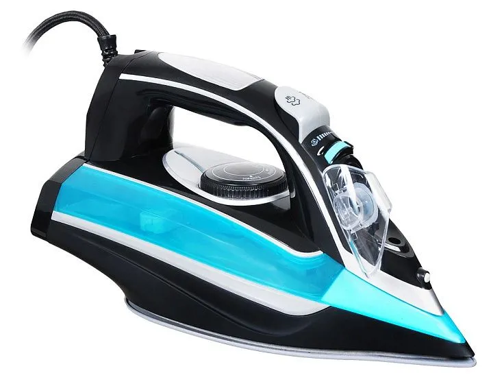 Утюг HYUNDAI H-SI01336 черный/голубой