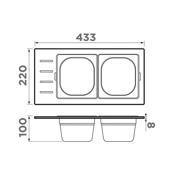 Контейнер OMOIKIRI DC-02-2-GB (4999076)