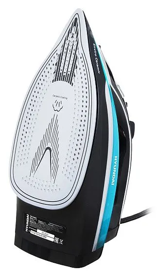 Утюг HYUNDAI H-SI01336 черный/голубой