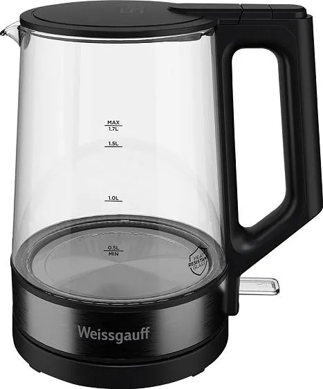Чайник WEISSGAUFF WK 1700 EcoGlass Nero