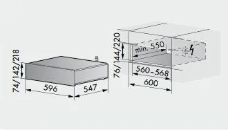 Ящик для посуды V-ZUG SYS 60/76
