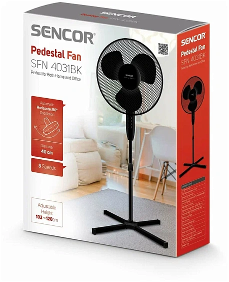 Вентилятор SENCOR SFN 4031BK