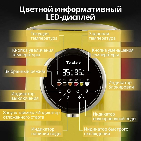 Термопот TESLER TP-5050 YELLOW
