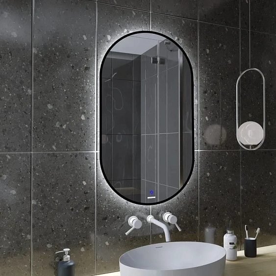 Зеркало GROSSMAN NERO-промо BLACK 500х900х45 мм 2450902