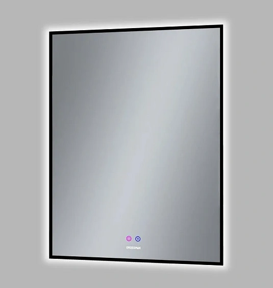 Зеркало GROSSMAN PRAGMA-норма BLACK 600х800х45 мм 1860802