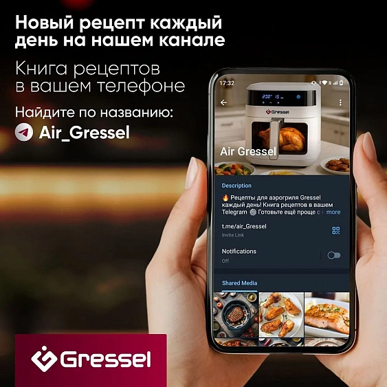 Аэрогриль GRESSEL GAF-1822