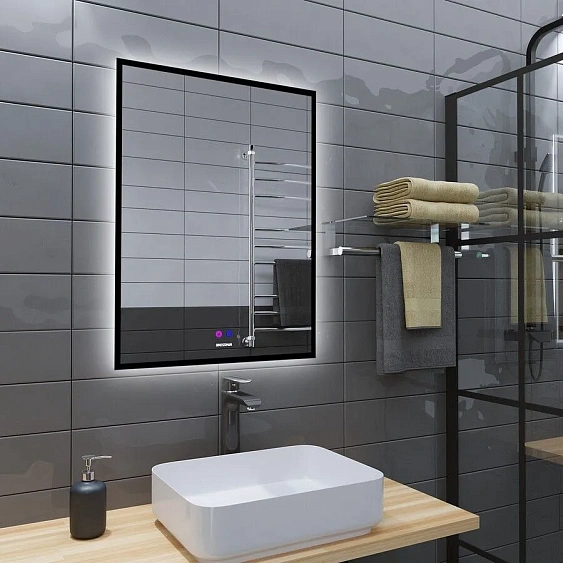Зеркало GROSSMAN PRAGMA-норма BLACK 600х800х45 мм 1860802