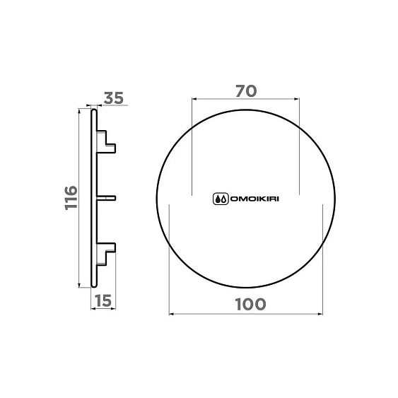 Декоративный элемент для корзинчатого вентиля OMOIKIRI DEC LG (4957090)