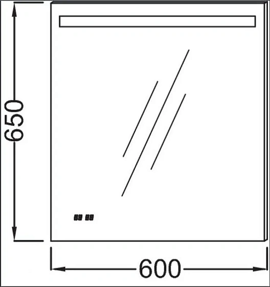 Зеркало JACOB DELAFON EB1430-NF 60х65 см