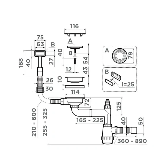 Арматура OMOIKIRI WK-1C-GB (4956760)