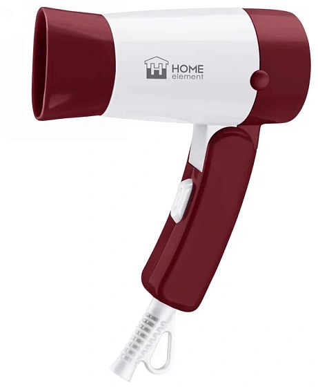 Фен HOME ELEMENT HE-HD318 бордовый гранат
