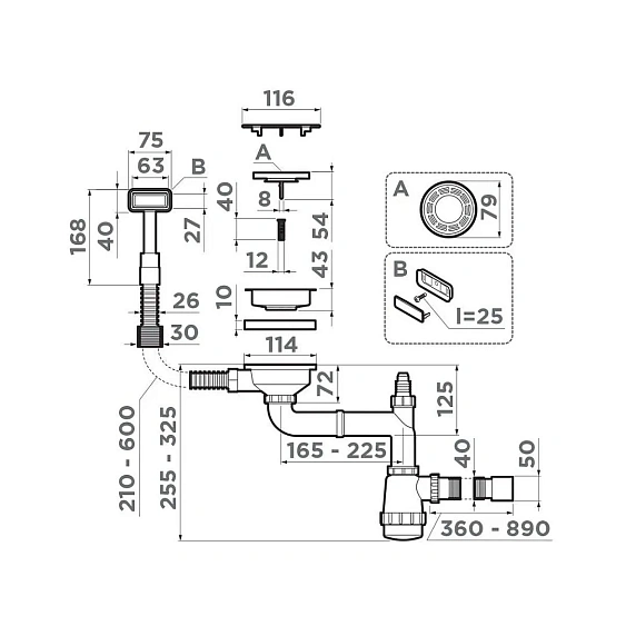 Арматура OMOIKIRI WK-1C-GM (4956474)