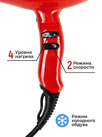 Фен ETI Hyper Power 4800 красный
