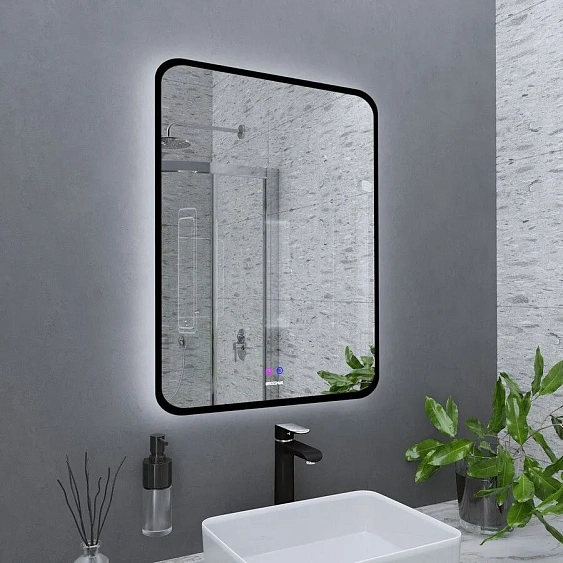 Зеркало GROSSMAN ELEGANS-норма BLACK 600х800х45 мм 1760802