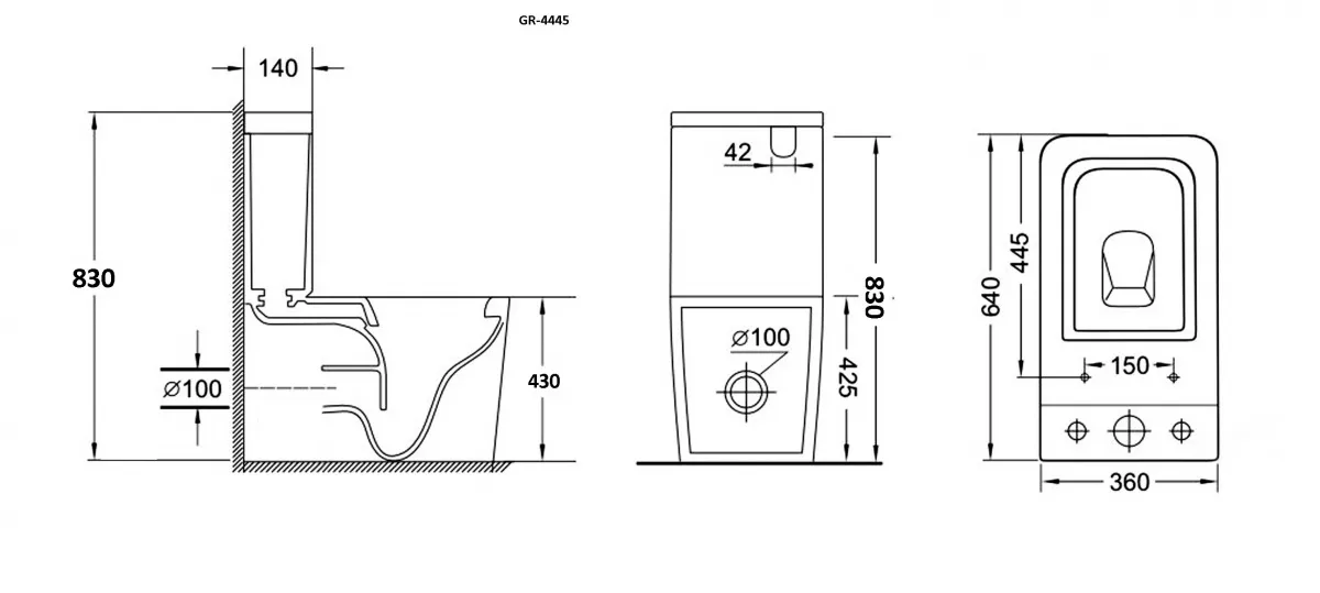 Унитаз GROSSMAN GR-4445SQ