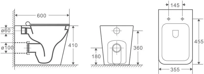 Комплект GROSSMAN инсталляция 900.K31.01.000 + клавиша смыва 700.K31.01.100.100 хром глянцевый + унитаз GR-4414S
