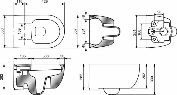 Сиденье для унитаза AMBASSADOR Abner 102T20101S