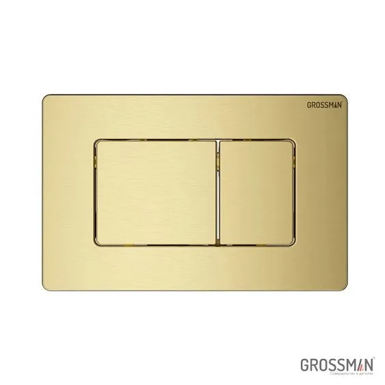 Комплект GROSSMAN инсталляция 900.K31.01.000 + клавиша смыва 700.K31.04.32M.32M золото сатиновый + унитаз GR-4455S