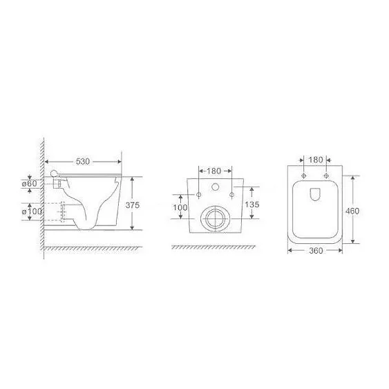 Унитаз GROSSMANGR-4441BMSQ