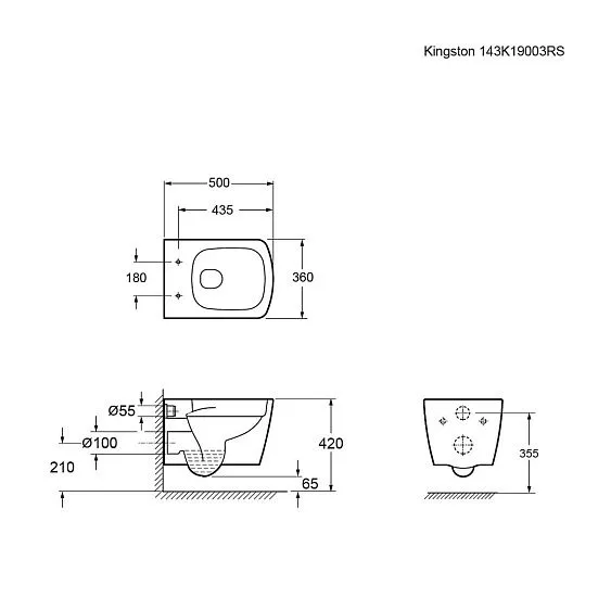 Унитаз AMBASSADOR Kingston 143K19003RS