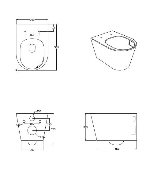 Унитаз GROSSMAN GR-5605SQ