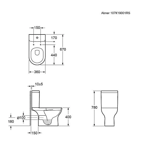 Унитаз AMBASSADOR Abner 107K19001RS