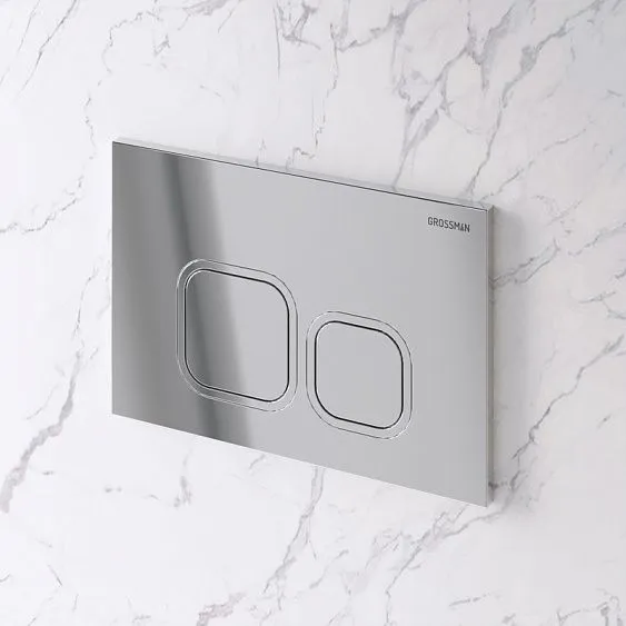 Комплект GROSSMAN инсталляция 900.K31.01.000 + клавиша смыва 700.K31.02.100.100 хром глянцевый + унитаз GR-4479SQ