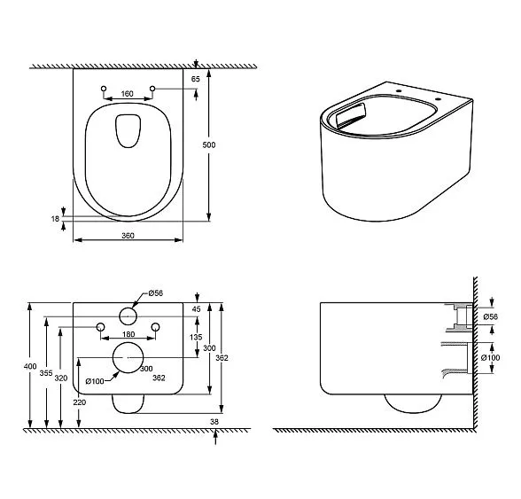Унитаз GROSSMAN GR-5606SQ