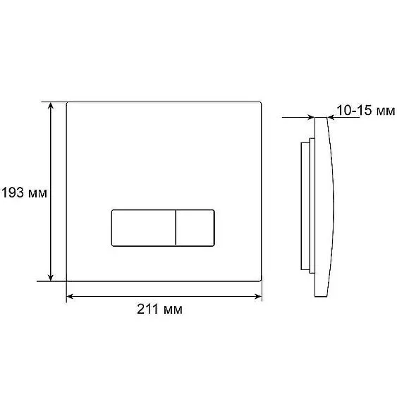 Клавиша смыва GROSSMAN Classic 800.T1.04.210.210 RUS