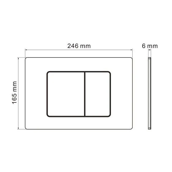 Клавиша смыва GROSSMAN Classic 700.K31.04.01M.01M