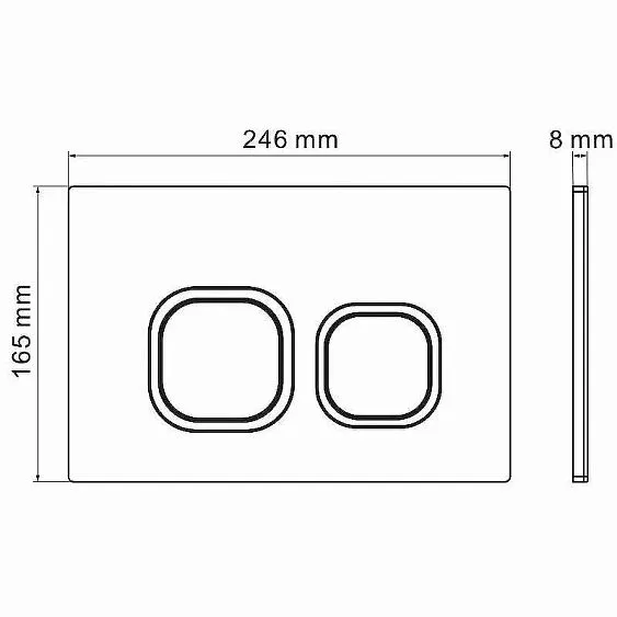 Клавиша смыва GROSSMAN Cosmo 700.K31.02.310.310