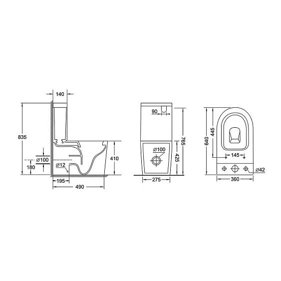 Унитаз GROSSMAN GR-4458BMSQ
