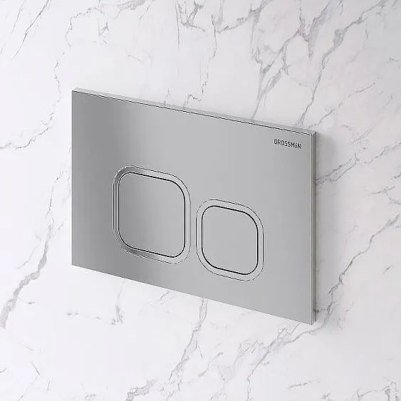 Комплект GROSSMAN инсталляция 900.K31.01.000 + клавиша смыва 700.K31.02.110.110 хром матовый + унитаз GR-4455SQC