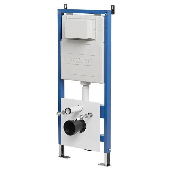 Комплект GROSSMAN инсталляция 900.K31.01.000 + клавиша смыва 700.K31.01.310.310 золото матовый + унитаз GR-4455SQC