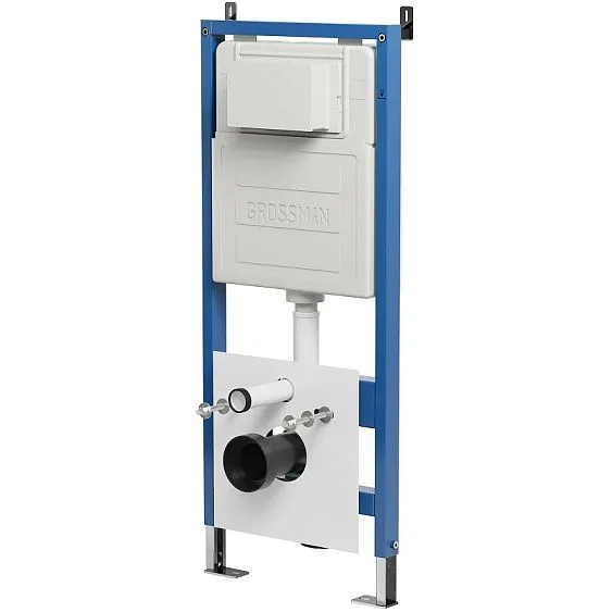 Комплект GROSSMAN инсталляция 900.K31.01.000 + клавиша смыва 700.K31.01.000.000 белый + унитаз GR-4455SQC