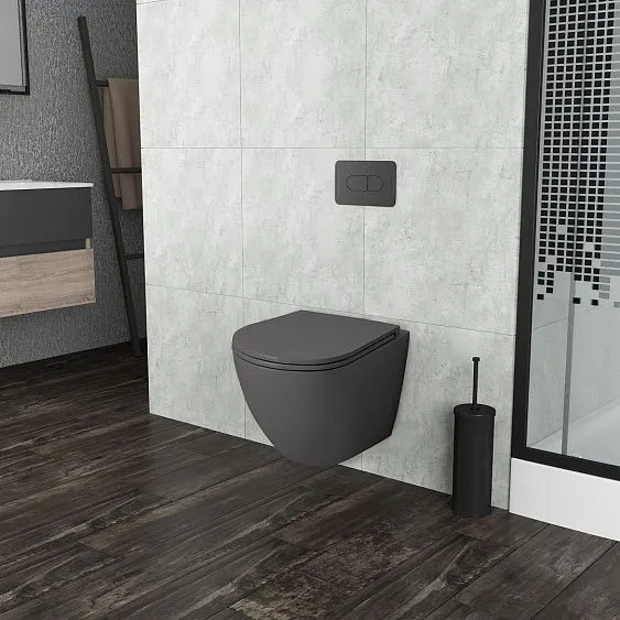 Комплект GROSSMAN инсталляция 900.K31.01.000 + клавиша смыва 700.K31.01.210.210 черный матовый + унитаз GR-4455GMS