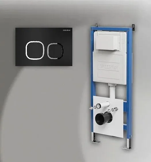 Комплект GROSSMAN инсталляция 900.K31.01.000 + клавиша смыва 700.K31.02.210.210 черный матовый