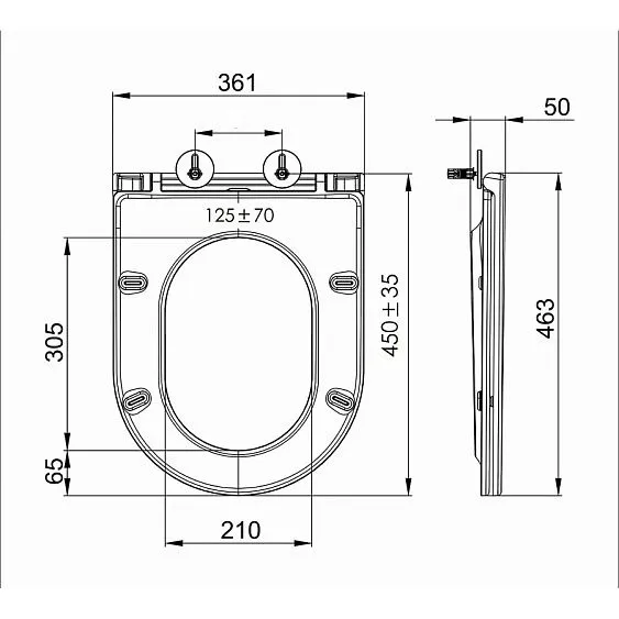 Сиденье для унитаза GROSSMAN 4449BMS