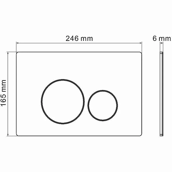 Клавиша смыва GROSSMAN Style 700.K31.05.32M.32M RUS