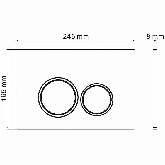 Комплект GROSSMAN инсталляция 900.K31.01.000 + клавиша смыва 700.K31.01.100.100 хром глянцевый