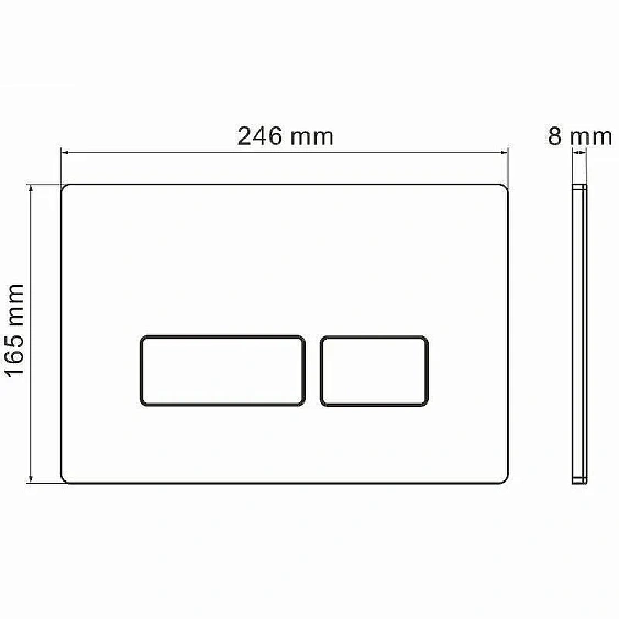 Клавиша смыва GROSSMAN Pragma 700.K31.03.310.310 RUS