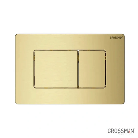 Комплект GROSSMAN инсталляция 900.K31.01.000 + клавиша смыва 700.K31.04.32M.32M золото сатиновый + унитаз GR-4440S
