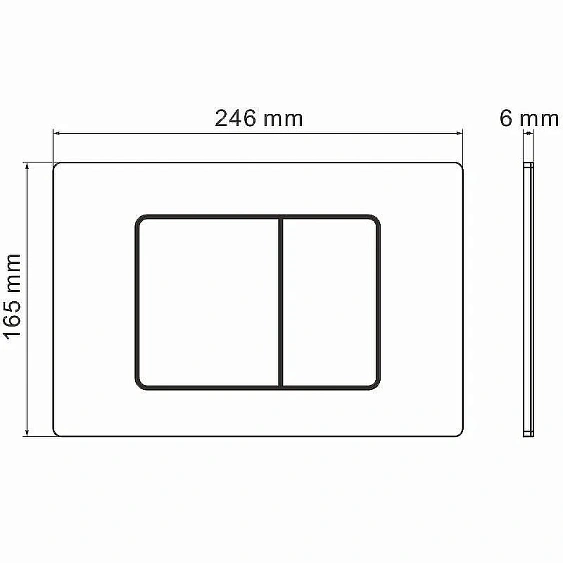 Клавиша смыва GROSSMAN Classic 700.K31.04.10M.10M RUS