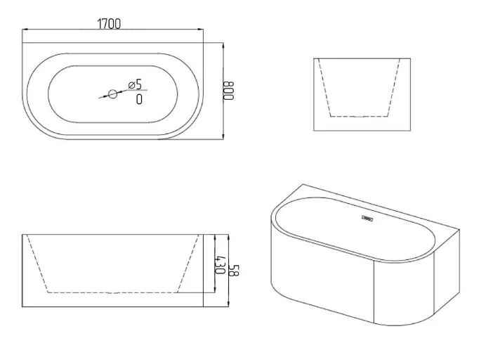 Ванна GROSSMAN GR-17073