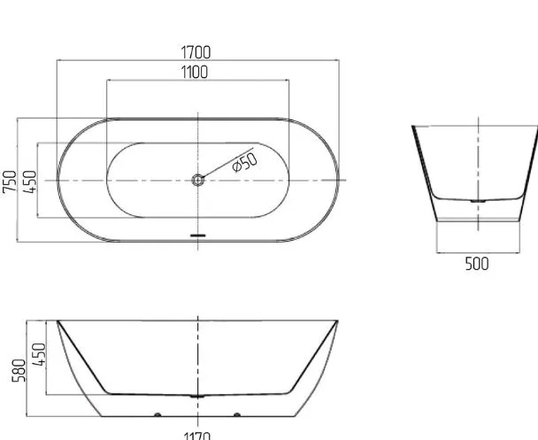 Ванна GROSSMAN GR-12502