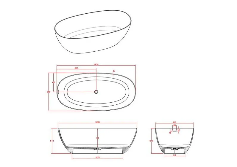 Ванна TIMO SATU1650