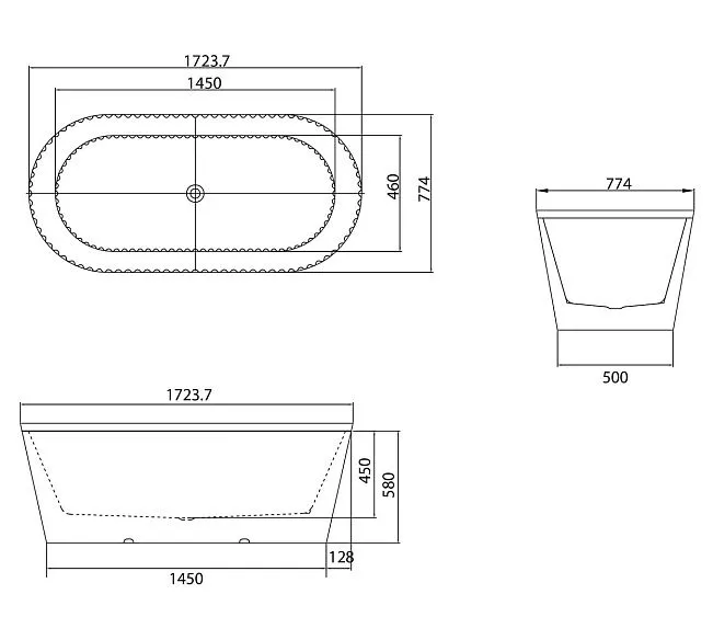 Ванна GROSSMAN GR-27021MB