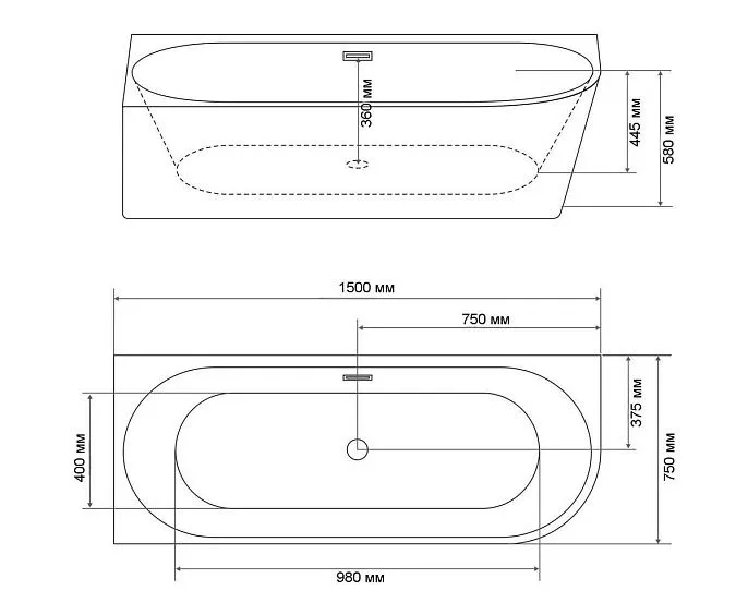 Ванна GROSSMAN GR-2203L