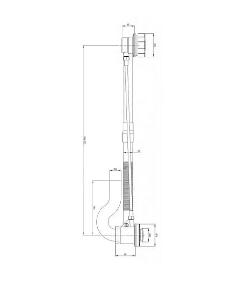 Обвязка для ванны VIEIR п/автомат слив-перелив латунь VRQ30С