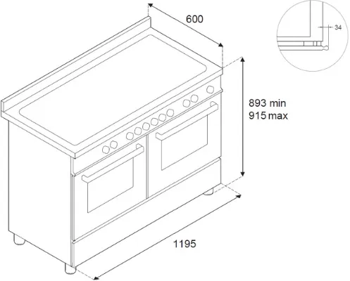 Варочный центр BERTAZZONI HER125I2EAVT2